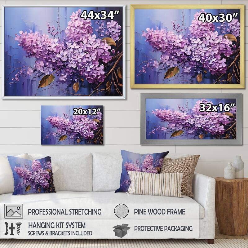 Designart "Lilac Reverie " Lilacs Wall Art Bed Bath & Beyond 39976324